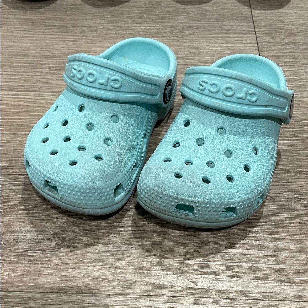 CROCS Kids' Light Blue Clogs
